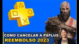 como cancelar compra PlayStation plus e solicitar reembolso 2023 [upl. by Ellehsim]