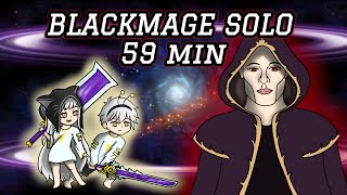 Min Clear Unliberated Zero Black Mage Solo GMS Solis [upl. by Emorej]