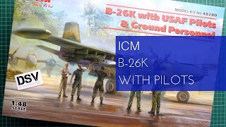 ICM 148 B26K with USAF Pilots 48280 Review [upl. by Kampmann]