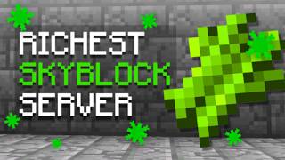 THE RICHEST START ON OP SKYBLOCK SERVER  Minecraft Skyblock  181121 [upl. by Ecidnacal]