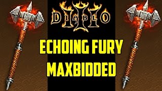 Diablo 3  Echoing Fury maxbidded [upl. by Eltsyrc]