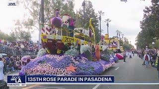 135th Rose Parade in Pasadena [upl. by Htieh596]