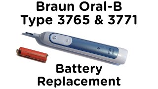 Battery Replacement Guide for Braun OralB Genius Smart Toothbrush Type 3765 amp 3771 9000 8000 6000 6 [upl. by Arymahs]