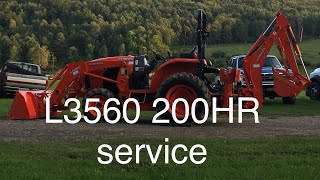 Changing Air Filter on Kubota L3560 [upl. by Ffoeg]