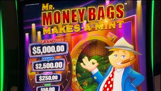 Brand NEW VGT Red Screen Slot Mr Money Bags Makes a Mint at Choctaw Casino Pocola VGT redscreens [upl. by Iatnahs487]