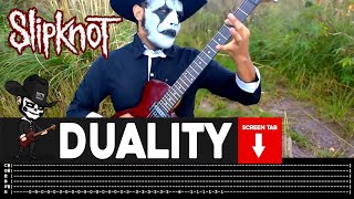 【SLIPKNOT】 Duality  cover by Masuka  LESSON  GUITAR TAB [upl. by Korwun609]