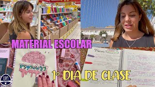 MI PRIMER DIA DE INSTITUTO EN 2º DE BACHILLER  HAUL DE MATERIAL ESCOLAR [upl. by Hairej]