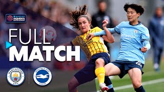 Full Match Manchester City v Brighton amp Hove Albion  Barclays WSL 202425 [upl. by Cruickshank]