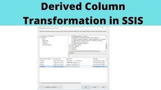 21SSIS TUTORIAL  OLEDB COMMAND TRANSFORMATION  UPDATE STATEMENT [upl. by Selway]