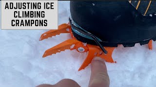 Adjusting Ice Climbing Crampons [upl. by Naic]