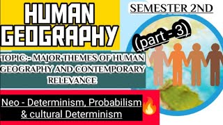 HUMAN GEOGRAPHY SEM 2TOPIC MAJOR THEMES OF HUMAN GEOGRAPHY AND CONTEMPORARY RELEVANCE PART 3 [upl. by Ahsyla340]