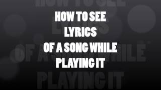 How to find lyrics of any song for free [upl. by Lecia]