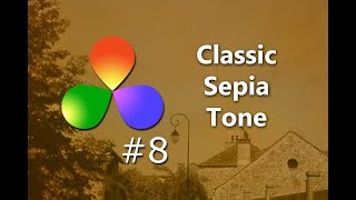 How To Create a Classic Sepia Tone in DaVinci Resolve [upl. by Radke16]