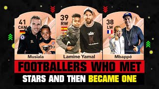 FOOTBALLERS Who MET SUPERSTARS in Childhood and BECAME STARS Themself 😱🔥 [upl. by Enier]