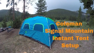 Coleman Signal Mountain Instant Tent  Part 1 Setup [upl. by Snowman]