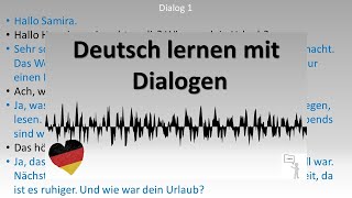 Dialoge A2  B1 Deutsch lernen durch Hören  4 [upl. by Emlyn]