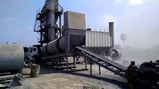 batch mix plant working  kesar road equipments [upl. by Lajib]