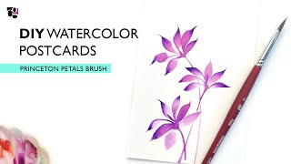 How to paint easy watercolor flowers for beginners [upl. by Meingolda]