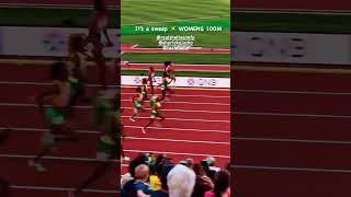 ShellyAnn Fraser Pryce wins Womens 100m World Championships 2022 shorts trackandfield jamaica [upl. by Yhtomot]