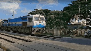 Late running 16240 Yesvantpur Chikmagalur Express rushes towards Tumkur at Batawadi  SWR  IR [upl. by Myrna87]