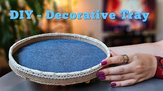 Make Your Own Tray Organizer Easy DIY for Home Decor [upl. by Daeriam]