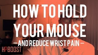 HOW WE HOLD OUR MOUSE AND WRIST PAIN IN GAMING  HP BOOST 7 [upl. by Loferski]