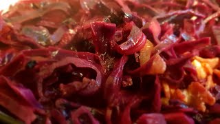 Braised Red Cabbage  sweet and sour Cabbage Christmas sides [upl. by Sirron]