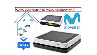 COMO CONFIGURAR ROUTER DE MOVISTAR COMO REPETIDOR WIFI [upl. by Jayne]