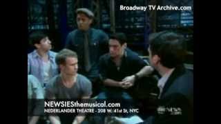 Disneys NEWSIES on ABC Nightline 050312 [upl. by Reahard]