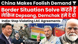 India rejects Chinas demand to accept new normal in Depsang Demchok points along LAC [upl. by Yspyg]