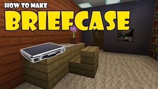 How to Make a BRIEFCASE  Minecraft PE Pocket Edition MCPE  aka SUITCASE [upl. by Hitt]