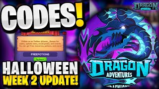 🔥NEW ALL WORKING HALLOWEEN WEEK 2 CODES FOR DRAGON ADVENTURES ROBLOX DRAGON ADVENTURES CODES [upl. by Ocir]