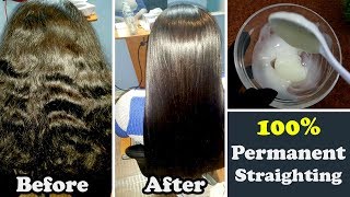 How to Straighten your Hair Permanently at Home Naturally Urdu Hindi [upl. by Bobette]