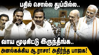 ARaja Speech  நானா ஊழல்வாதி மோடிக்கு முதுகெலும்பு இருக்கா  ஆராசா  Modi  DMK  Parliament [upl. by Dyoll]