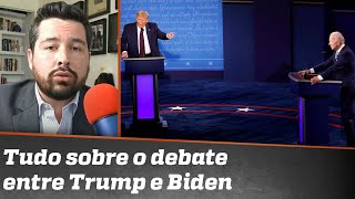 TRUMP X BIDEN “O debate mais caótico da história americana” [upl. by Leahcin]