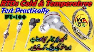 RTD Temperature Sensor PT100 Testing Explained in Hindi Urdu  Rtd Types amp Checking Procedure [upl. by Haliehs]