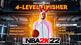 NEW quot4LEVEL FINISHERquot BUILD IS THE BEST BUILD ON NBA 2K22  GLITCHED BUILD can do EVERYTHING [upl. by Eslud]