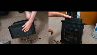 Don Electric Heater ChimneyFree Infrared Quartz Model CFI47004 Unbox install Legs Review Pt1 [upl. by Elleon571]