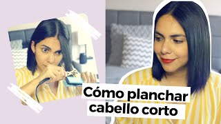 Cómo planchar el cabello corto  Tips  Anita Gutmon [upl. by Anrahs]