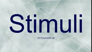 Stimuli Pronunciation How to Say Stimuli  How to Pronounce Stimuli [upl. by Aninat]