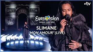 Slimane  Mon Amour  🇫🇷 France  1er live  Eurovision 2024  Eurovision France [upl. by Gregg]