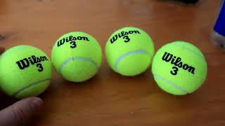 Wilson Tour Competition Tennis Balls Unboxing [upl. by Eilahtan721]