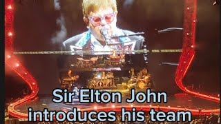 Elton John introduces his musicians Last world tour [upl. by Cooe]