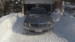 Mercedes RWD Snow Driving [upl. by Esimorp]