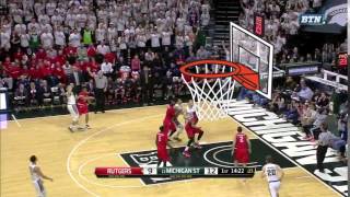 BTNRemix Highlight  Michigan State  Bryn Forbes Denzel Valentine [upl. by Cindra]