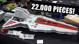 Giant LEGO Venator Class Star Destroyer with Full Interior [upl. by Attaynek79]