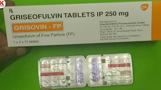 Grisovin FP 250mg tablet GSK  Griseofulvin tablets IP 250 mg review [upl. by Enaud]