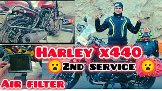 2nd service of harley x440  Review of harley x440  ladakh bike trip with harley x440 [upl. by Yregerg]