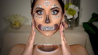 Detached Floating Head Halloween Makeup Tutorial  Optical Illusion [upl. by Esnofla]