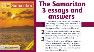 The Samaritan essays with answers Q15 amp Q16 [upl. by Zrike]